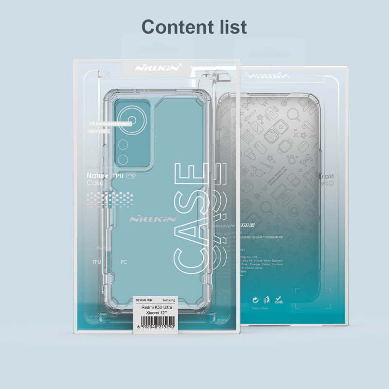 کاور گوشی شیائومی 12T / Redmi K50 Ultra نیلکین مدل Nature TPU Pro  - Nillkin Nature TPU Pro Cover for Xiaomi 12T / Redmi K50 Ultra